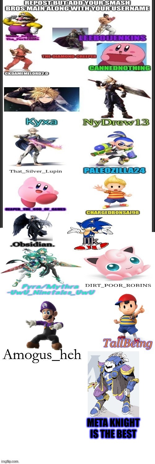 META KNIGHT IS THE BEST | made w/ Imgflip meme maker