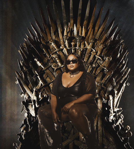 High Quality Lizzo's Iron Throne Blank Meme Template