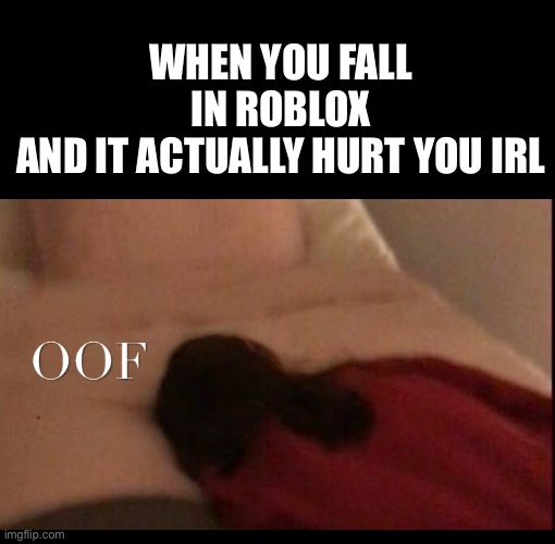 Original Alli falling | WHEN YOU FALL IN ROBLOX
AND IT ACTUALLY HURT YOU IRL | image tagged in official_weird_memes s friend alli falling | made w/ Imgflip meme maker