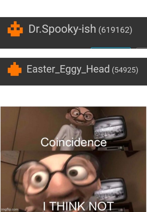 Very similar | image tagged in coincidence i think not | made w/ Imgflip meme maker