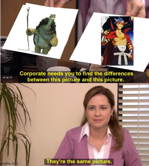 They're The Same Picture | image tagged in memes,they're the same picture,kung fu panda,anime | made w/ Imgflip meme maker