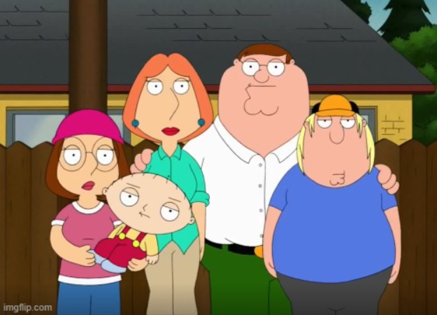 Family Guy Straight Face Blank Meme Template