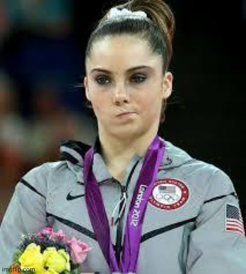 Unimpressed Olympic Gymnast | image tagged in unimpressed olympic gymnast | made w/ Imgflip meme maker