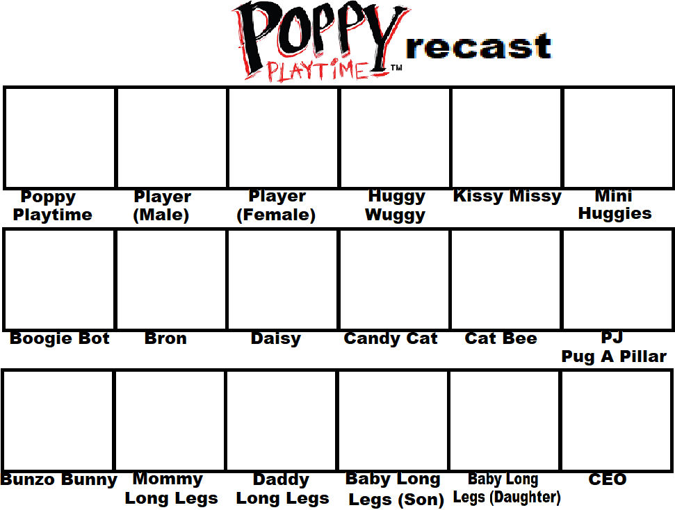 poppy playtime recast meme Blank Meme Template