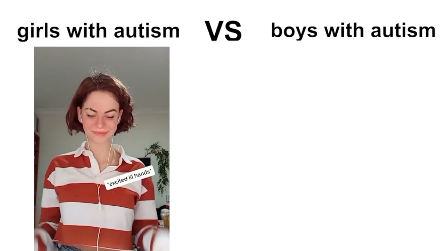 girls with autism vs boys with autism Blank Meme Template