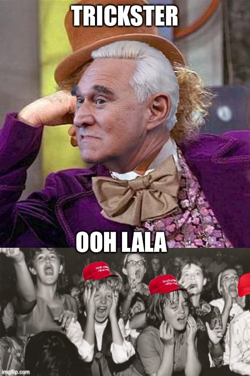 TRICKSTER; OOH LALA | image tagged in memes,creepy condescending wonka,easily impressed beatles fans | made w/ Imgflip meme maker