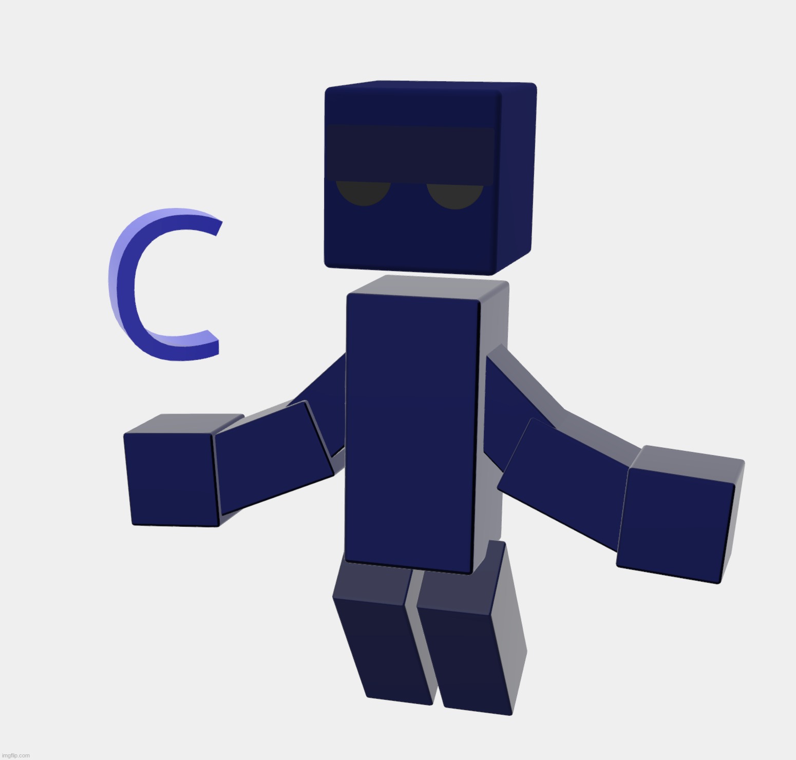 quick 3d model of C. | made w/ Imgflip meme maker