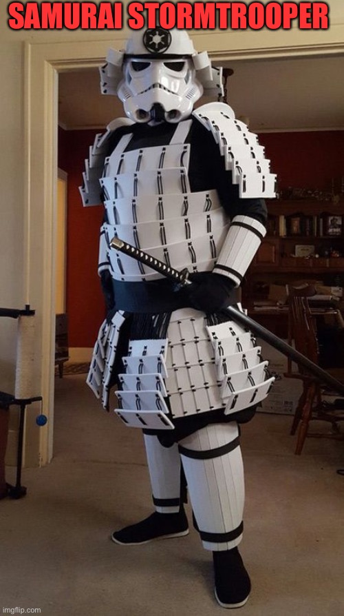 Amazing | SAMURAI STORMTROOPER | image tagged in memes,funny,star wars | made w/ Imgflip meme maker