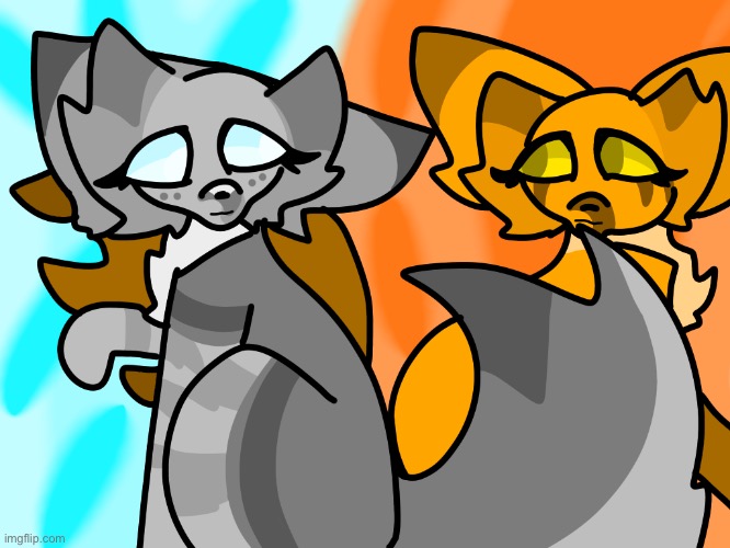 I made a sun and moon goddess. They are lesbians and dating. Their names are Chestnut and Eclipse | made w/ Imgflip meme maker