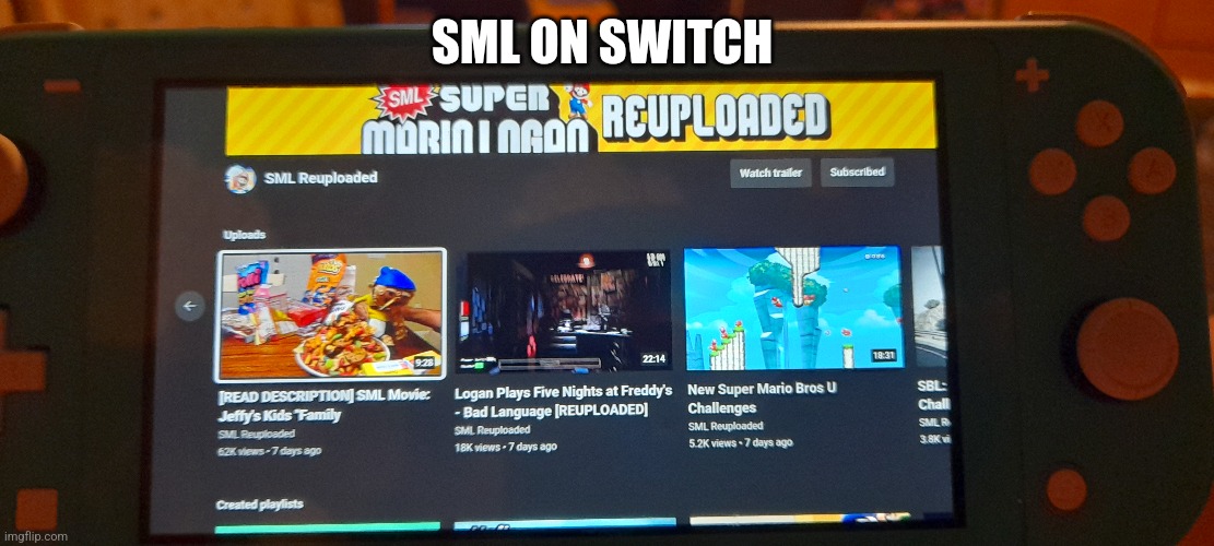 SML ON SWITCH | made w/ Imgflip meme maker