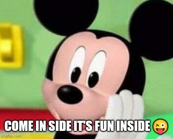 Come in inside it's fun inside | COME IN SIDE IT'S FUN INSIDE 😜 | image tagged in funny memes | made w/ Imgflip meme maker