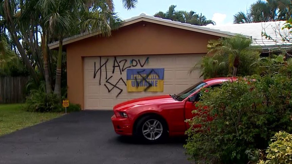 Fort Lauderdale, Florida home attacked by Nazis Blank Meme Template