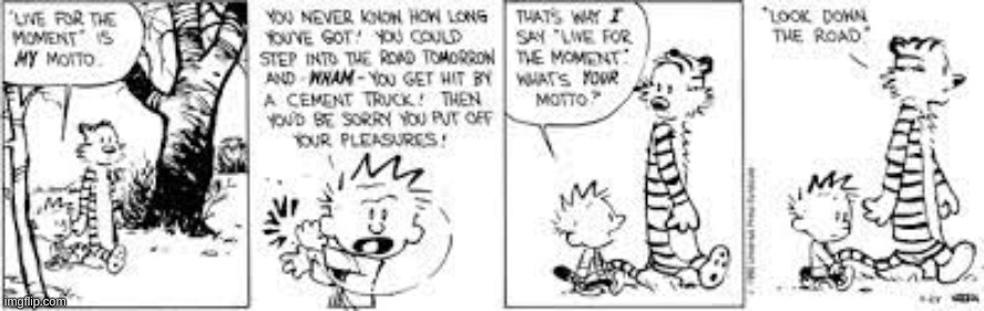 Calvin and Hobbes #6 | image tagged in calvin and hobbes | made w/ Imgflip meme maker