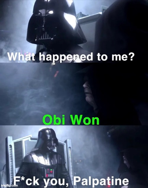 Palps Got Jokes | image tagged in star wars | made w/ Imgflip meme maker