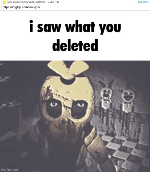 blue Alt | image tagged in i saw what you deleted | made w/ Imgflip meme maker