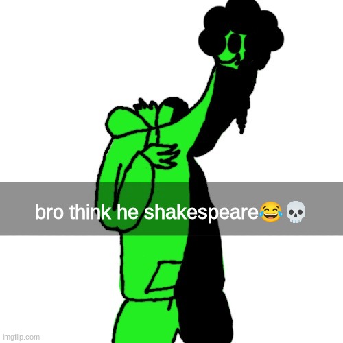 bro think he shakespeare😂💀 | made w/ Imgflip meme maker