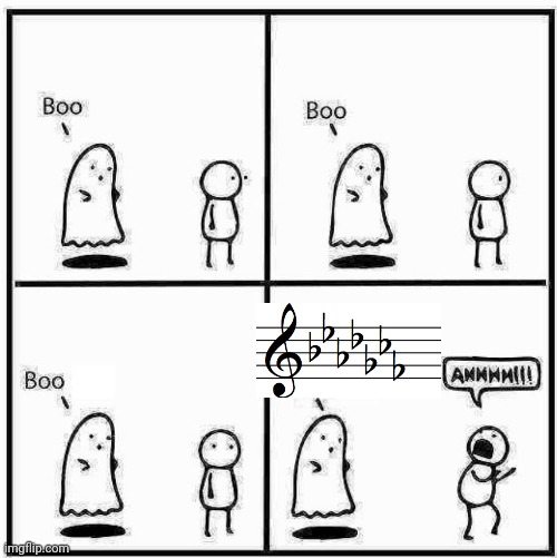 Something my band director made | image tagged in ghost boo | made w/ Imgflip meme maker