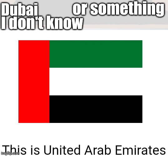 UAE or something, I don't know | Dubai; This is United Arab Emirates | image tagged in dubai,memes,funny,x or something i don't know | made w/ Imgflip meme maker
