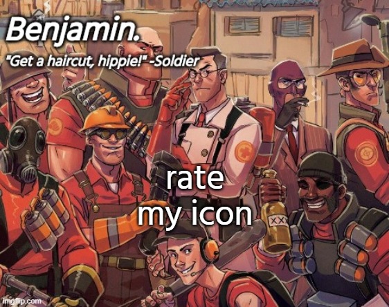 bored | rate my icon | image tagged in tf2 temp | made w/ Imgflip meme maker