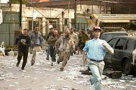 forrest gump running from zombies Blank Meme Template