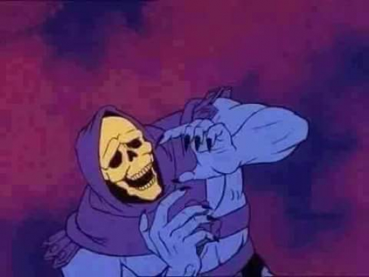 High Quality Startled Skeletor Blank Meme Template