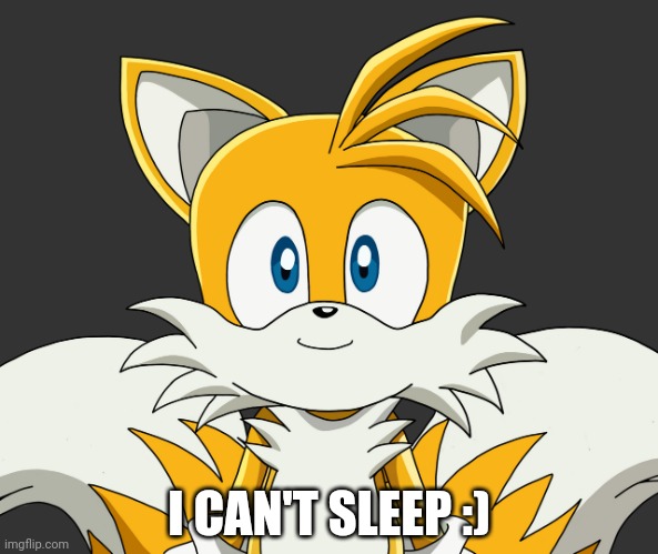 I CAN'T SLEEP :) | image tagged in noodles | made w/ Imgflip meme maker