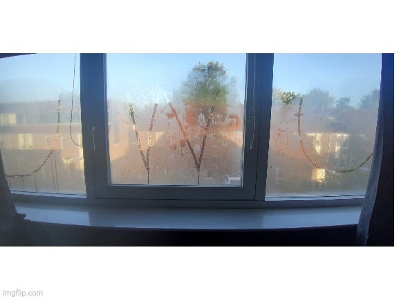 I wrote something on my window fog... | image tagged in uwu,owo,fog,window | made w/ Imgflip meme maker