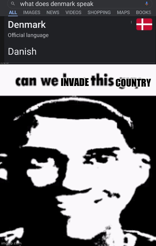 COUNTRY; INVADE | image tagged in can we ban this guy | made w/ Imgflip meme maker