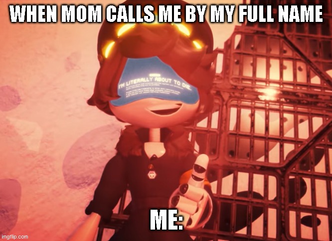 I am Literally About to die | WHEN MOM CALLS ME BY MY FULL NAME; ME: | image tagged in i am literally about to die | made w/ Imgflip meme maker