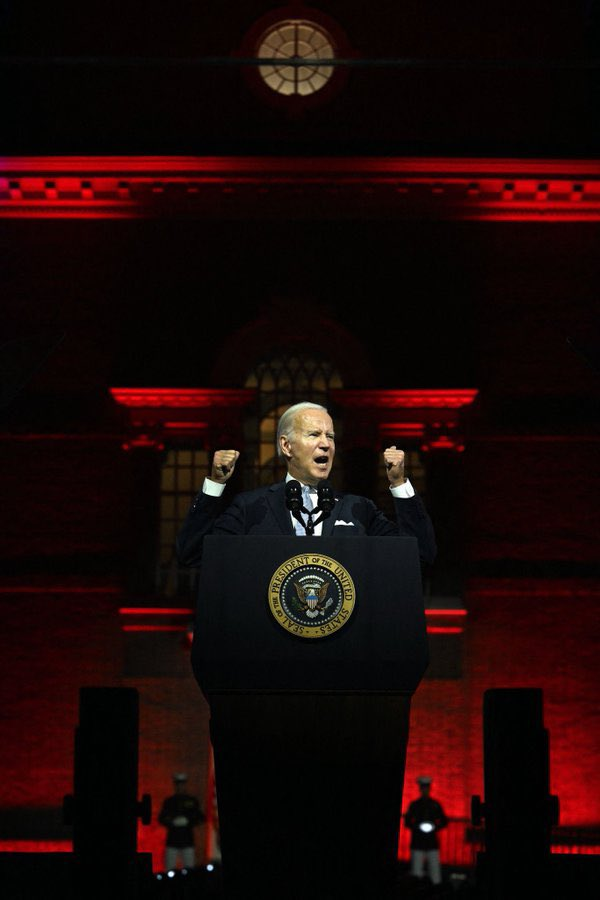 Biden Speech Red Background Blank Meme Template