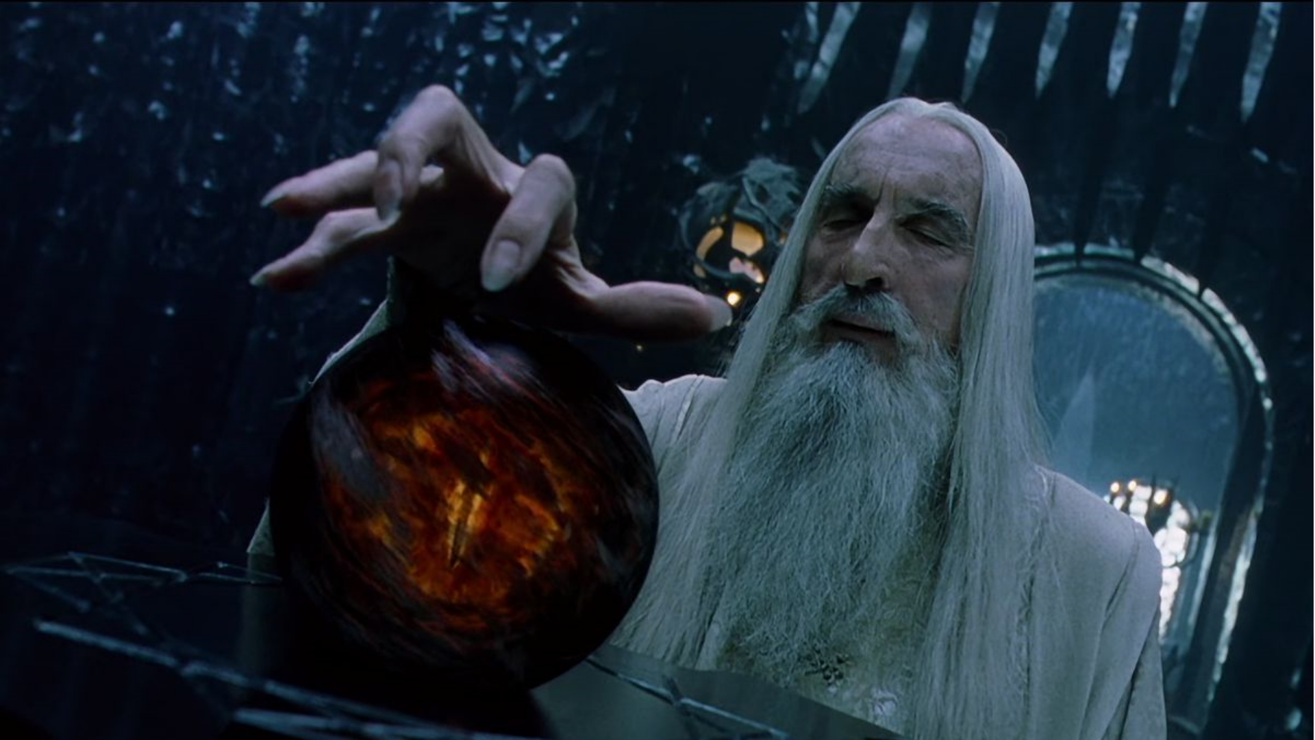 Saruman magically summoning Blank Meme Template