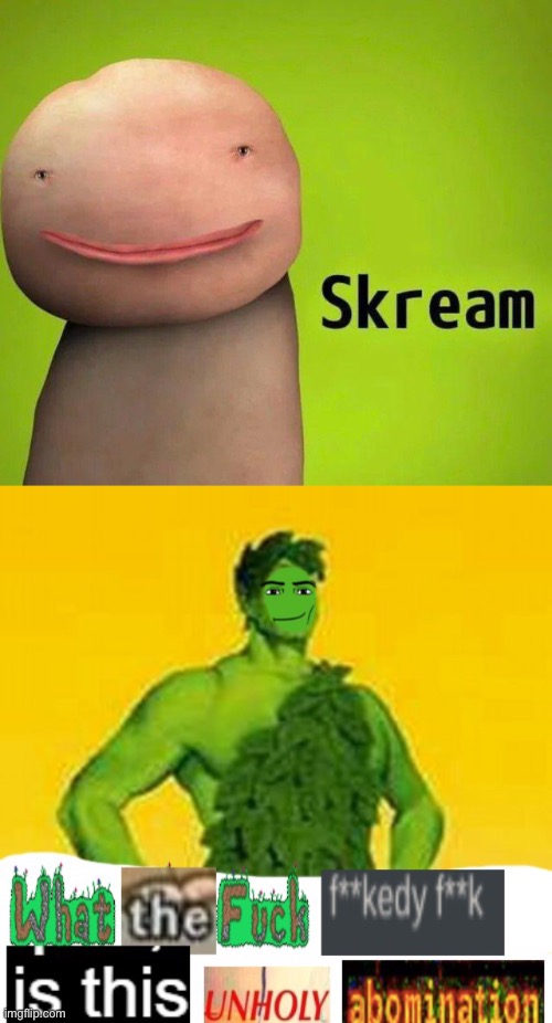 image tagged in skream,what the fuck fuckedy fuck is this unholy abomination | made w/ Imgflip meme maker