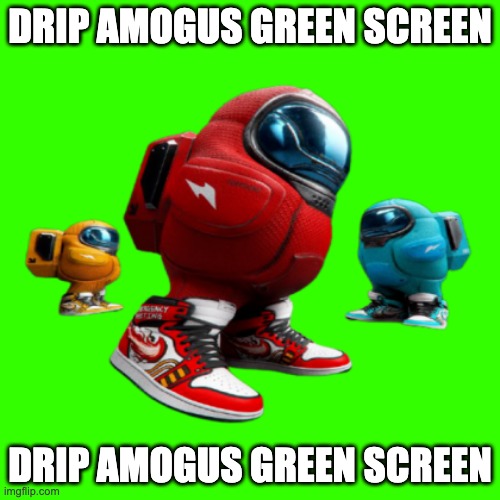 Amogus with green screen Blank Template - Imgflip