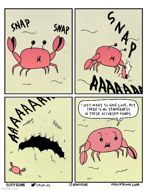 SNAP | image tagged in crab,snap,crabs,snaps,comics,comics/cartoons | made w/ Imgflip meme maker