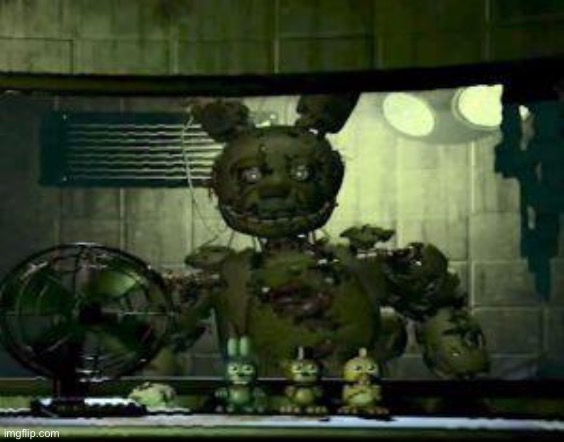 FNAF Springtrap in window | image tagged in fnaf springtrap in window | made w/ Imgflip meme maker