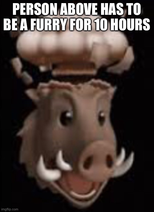 Mind blown | PERSON ABOVE HAS TO BE A FURRY FOR 10 HOURS | image tagged in mind blown | made w/ Imgflip meme maker