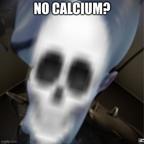 no calcium? | NO CALCIUM? | image tagged in memes | made w/ Imgflip meme maker