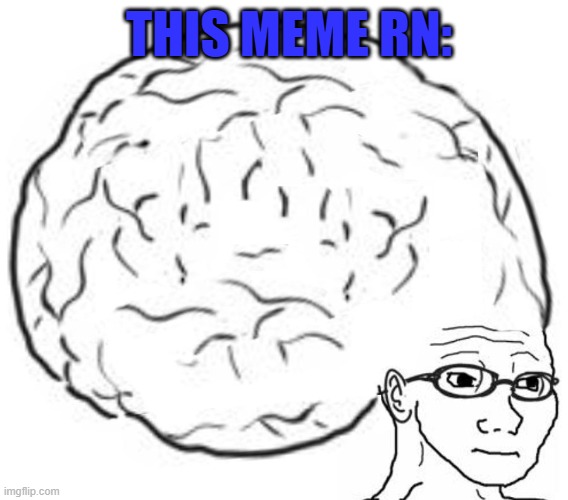 Big Brain | THIS MEME RN: | image tagged in big brain | made w/ Imgflip meme maker