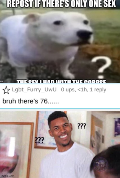 I was just making a dumb joke no need to take it seriously | image tagged in black guy confused | made w/ Imgflip meme maker