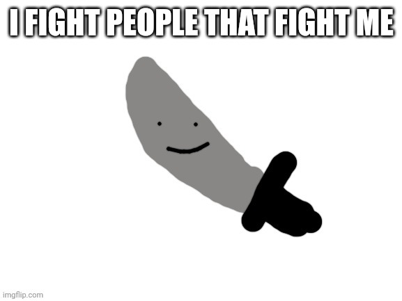 I FIGHT PEOPLE THAT FIGHT ME | made w/ Imgflip meme maker