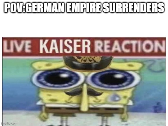 ww1 | POV:GERMAN EMPIRE SURRENDERS | made w/ Imgflip meme maker