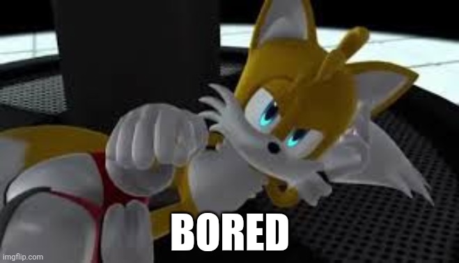 Do something with me | BORED | image tagged in bored tails | made w/ Imgflip meme maker