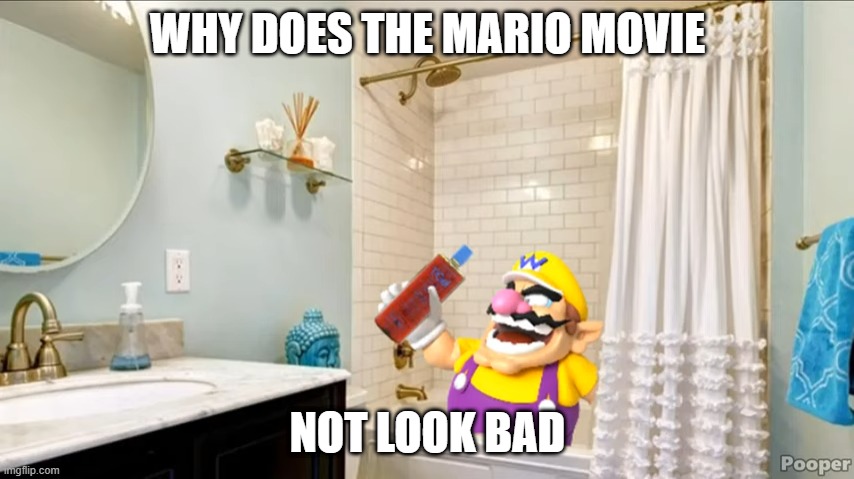 shampoo | WHY DOES THE MARIO MOVIE; NOT LOOK BAD | image tagged in shampoo | made w/ Imgflip meme maker