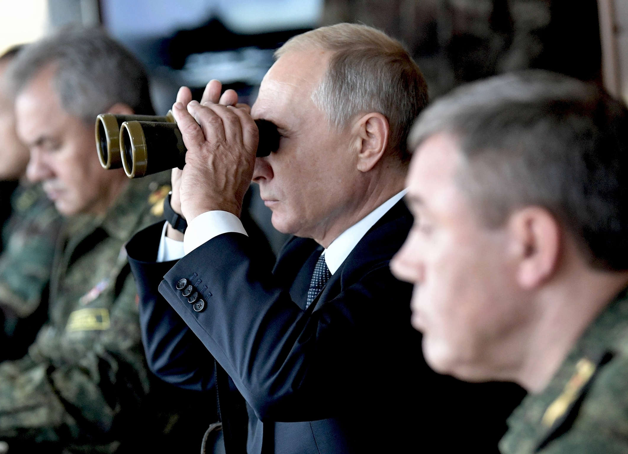 High Quality Vladimir Putin binoculars Blank Meme Template