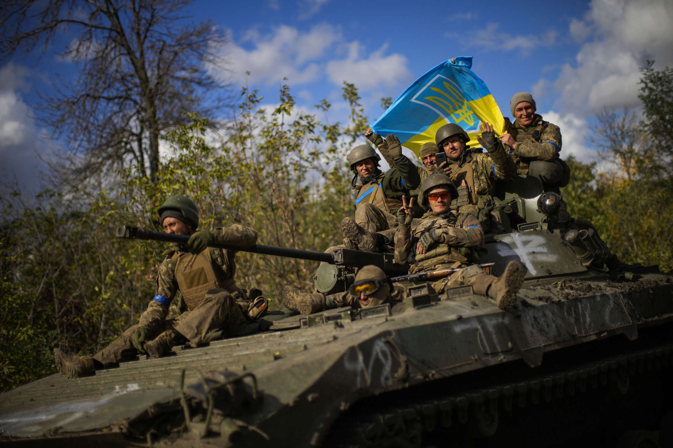 High Quality Ukrainian soldiers ride to victory Blank Meme Template