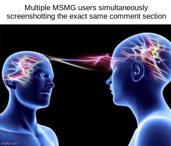 Multiple MSMG users simultaneously screenshotting the exact same comment section | made w/ Imgflip meme maker