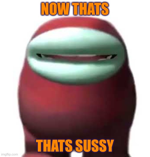 Amogus Sussy | NOW THATS THATS SUSSY | image tagged in amogus sussy | made w/ Imgflip meme maker