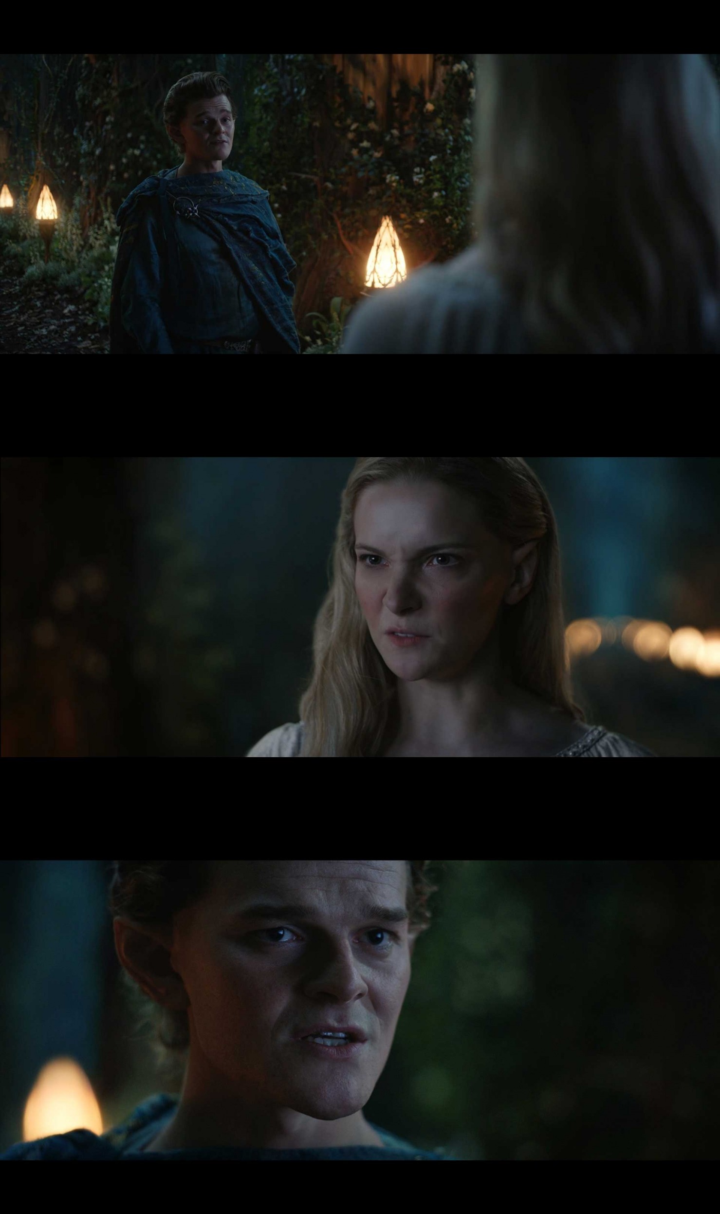 Elrond, Galadriel, Rings of Power Blank Meme Template