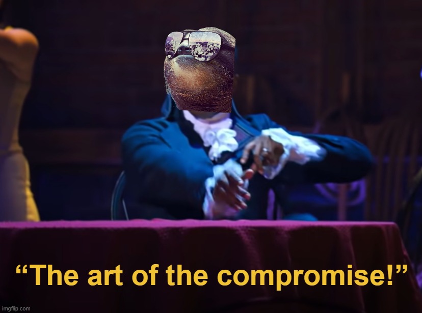 High Quality Sloth the art of the compromise Blank Meme Template