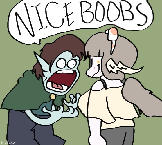 nice boobs | image tagged in nice boobs | made w/ Imgflip meme maker